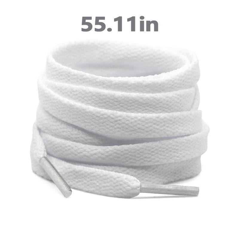 Unisex Flat Shoe Laces for Running Sneakers Boot Strings 48 Inches Black