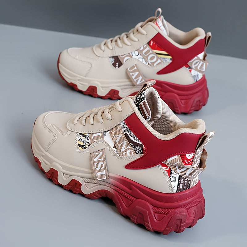 Women's Breathable Low-Top Casual Sneakers with Cushioned Sole for Running and Hiking