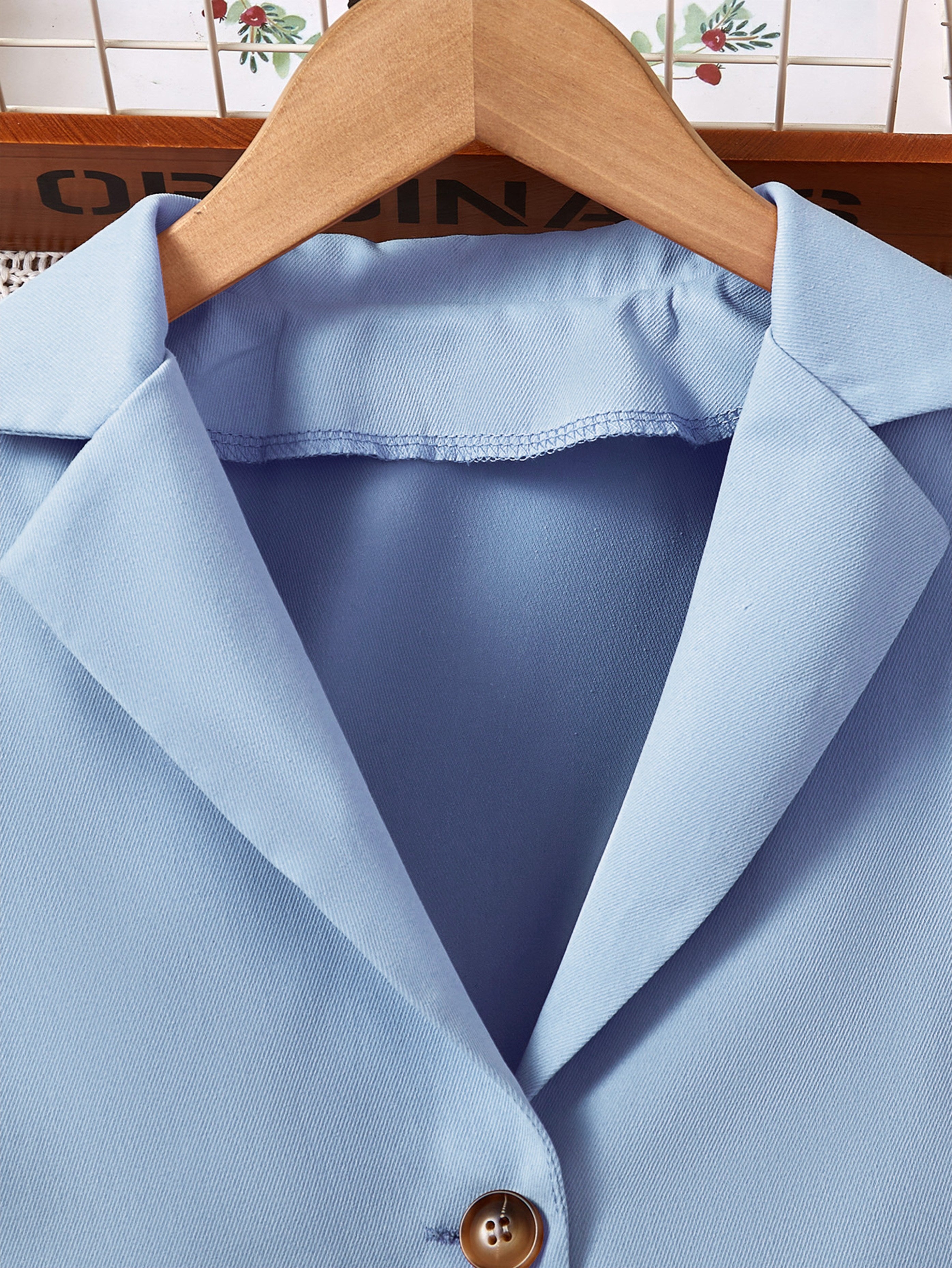 Детский цветочный комбинезон для девочек до 12 лет с пуговицами и лацканом