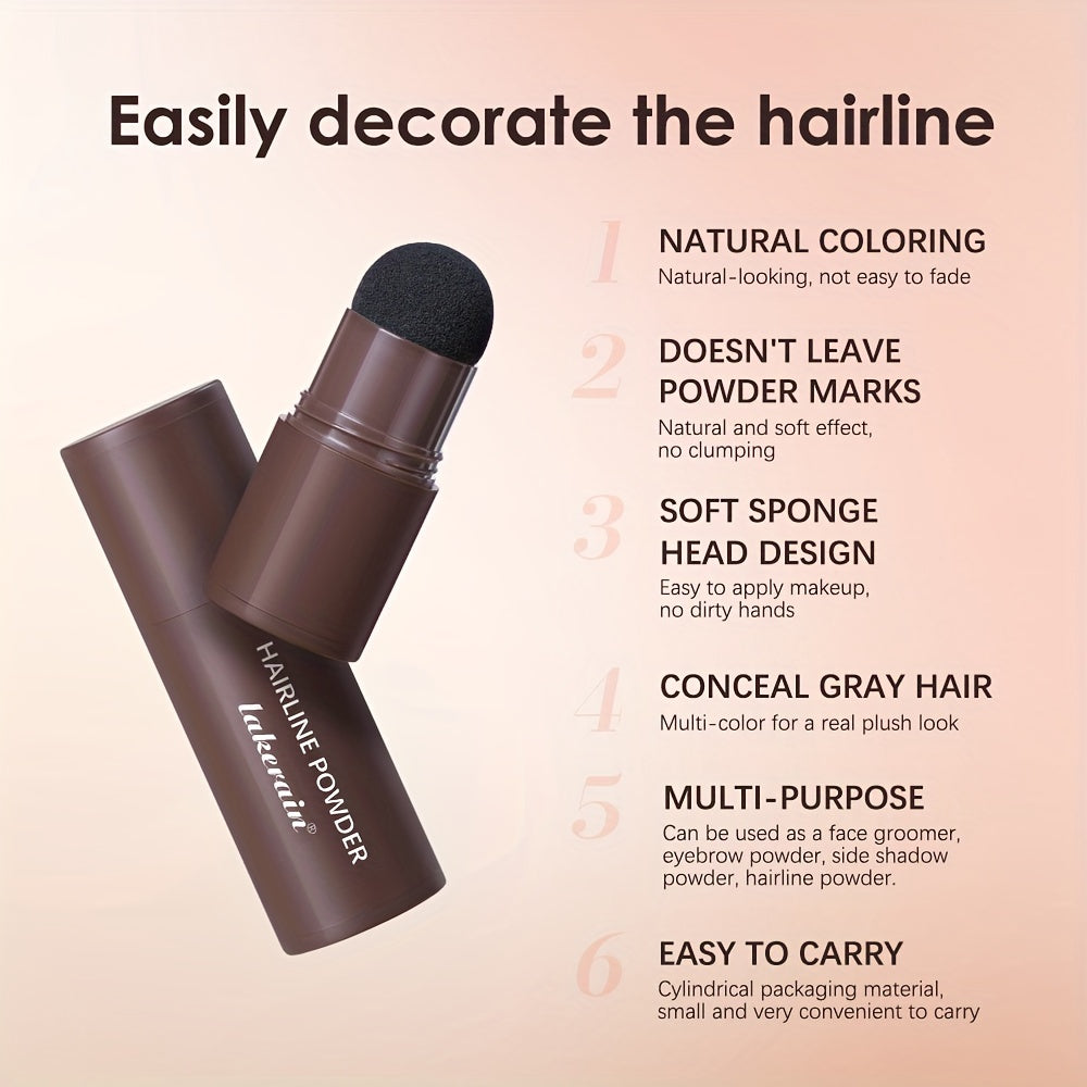 Unisex Hairline Powder Stick Waterproof Long-Lasting High Coverage for Normal Hair