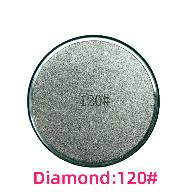 Stainless steel maydalash disklar, silliqlash asboblari, ko'p qirrali olmos aksessuarlar va rulmanli anti-slipping pad bilan toshli olmosni tahrirlash to'plami.