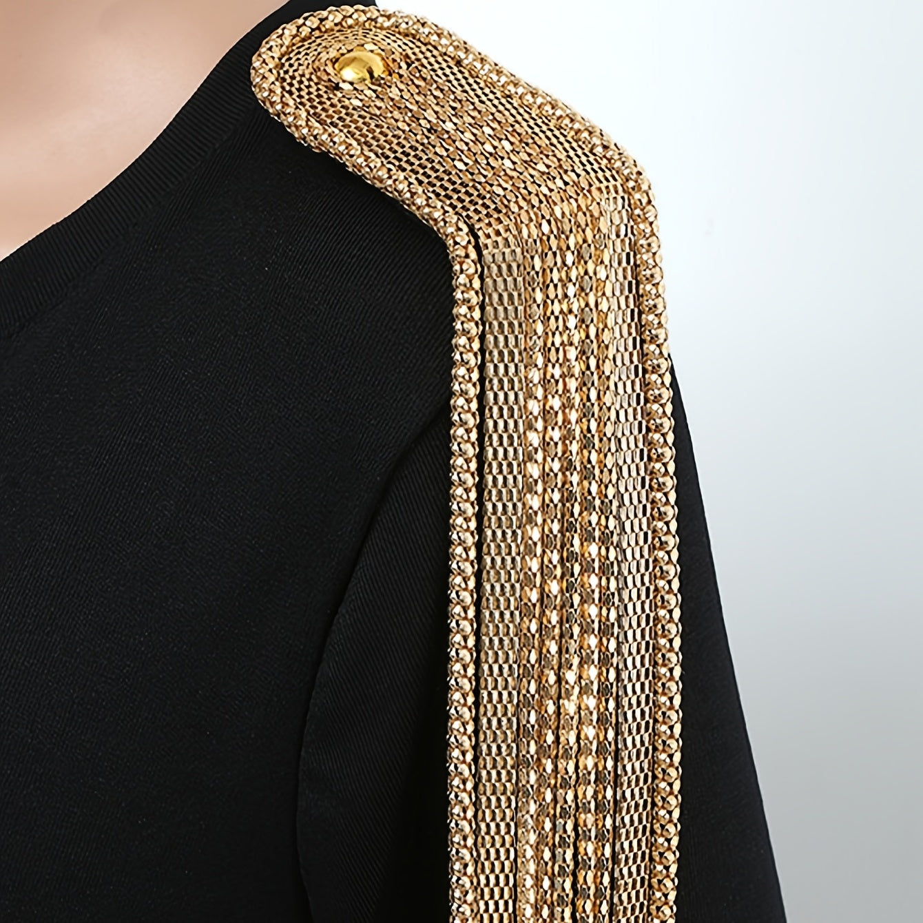 Men's Retro Tassel Chain Shoulder Badge 1pc Accessories