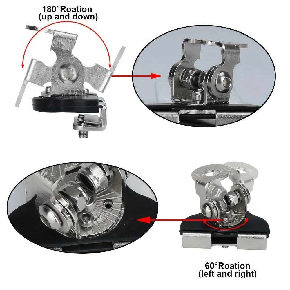 2 шт. креплений для монтажных планок светодиодных фонарей из нержавеющей стали для внедорожных транспортных средств