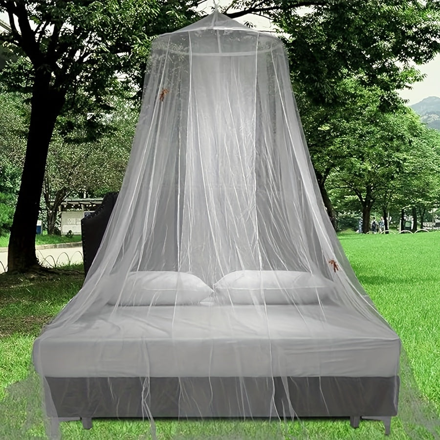 Large White Mosquito Net Canopy for Indoor Outdoor Camping Bed Protection