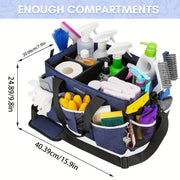 Katta kiyiladigan tozalash sumkasi, 4 ta egiluvchan bo'linma, tutqich, yelka tasmasi va bel tasmasi bilan. Uy tozalovchilari uchun ideal va 14-fevral sovg'asi.