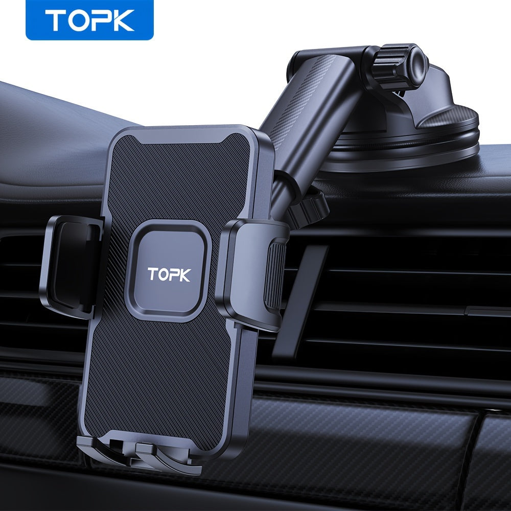 Soporte universal para teléfono de coche, soporte duradero para tablero, ajustable, compatible con smartphones