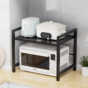 6 ta ilgichli kengaytiriladigan mikroto'lqinli pechka javoni, tortiladigan qora metall javon, oshxona tashkiloti uchun sozlanadigan pishirish javoni. Toaster va sochiq uchun mukammal.