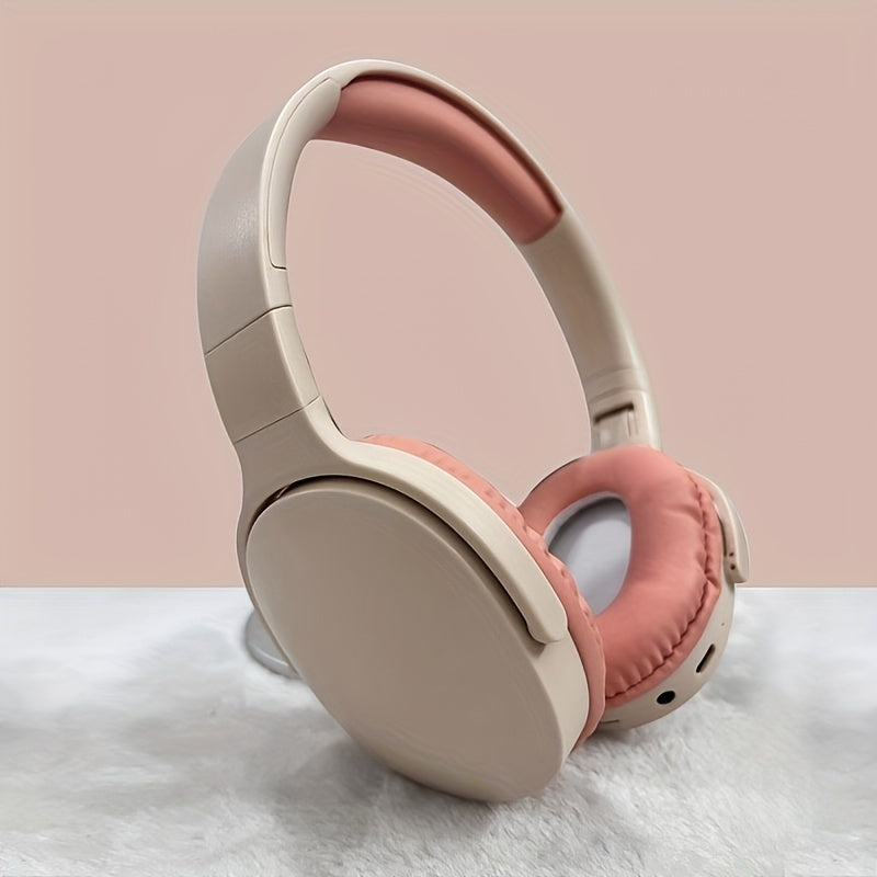 Wireless Earphones with AUX Port Foldable Wireless Headphones with Volume Control