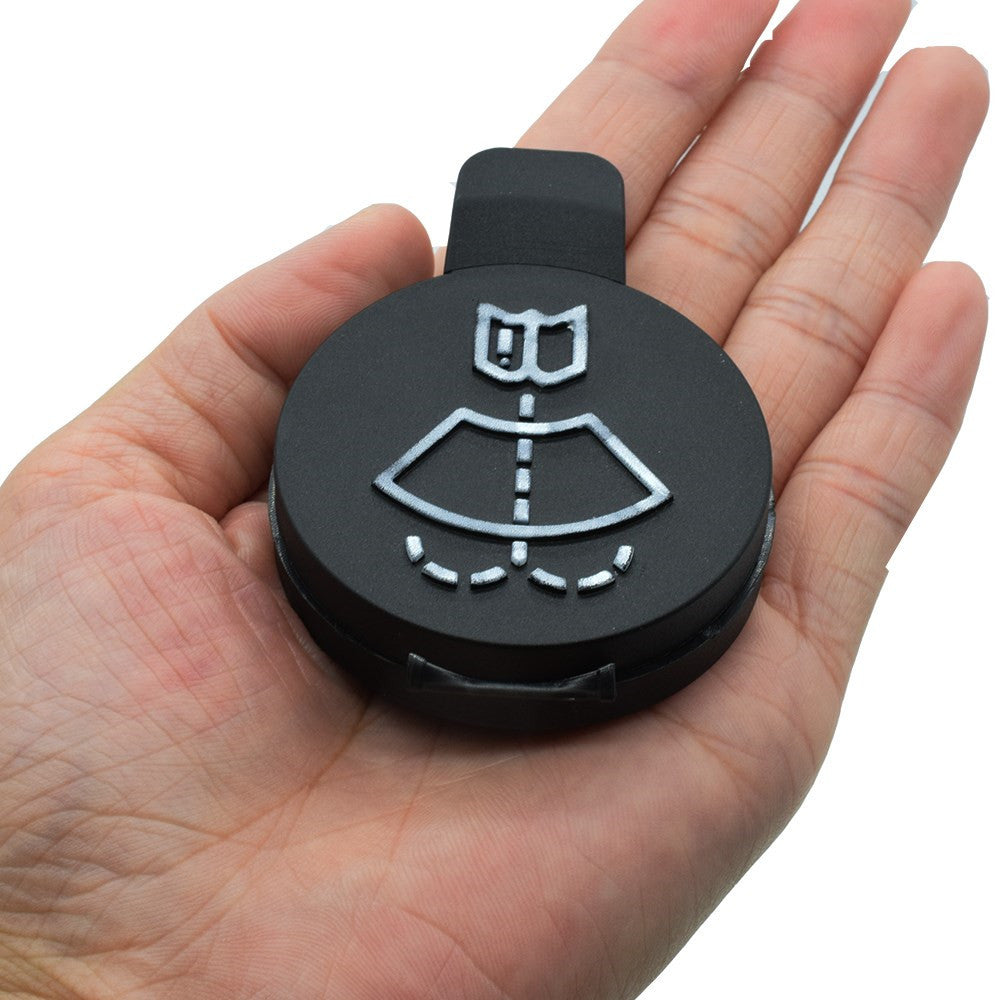 Black ABS Windshield Washer Fluid Tank Cap for Cars with Level Indicator