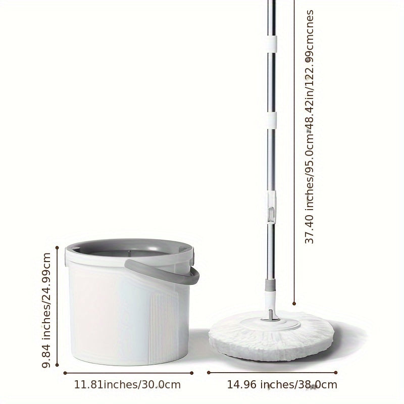 2024 Mop Bucket Set with Adjustable Rotating Design for Kitchen Bathroom Living Room