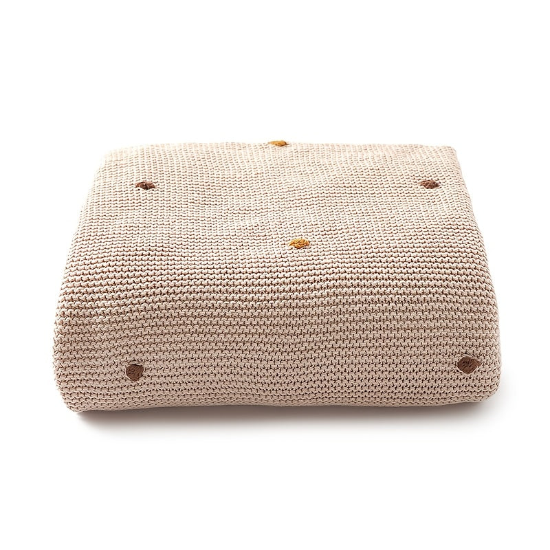 Crochet Ball Blanket for Strollers and Home Use Soft Gift for Halloween and Christmas