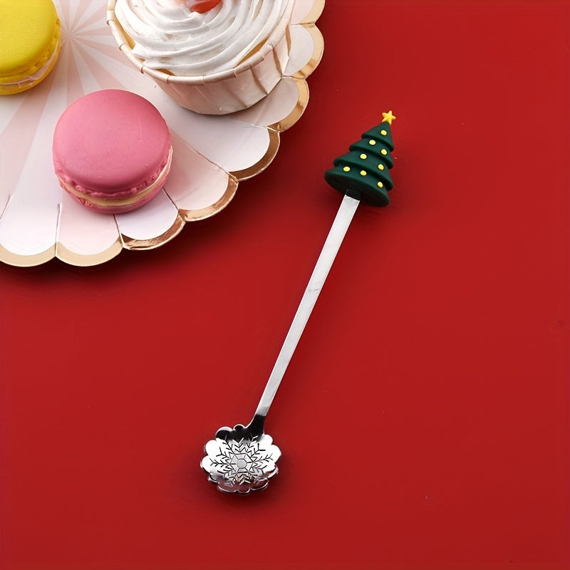 Rojdestvo multfilmi rostlyan po'lat qoshiq, sut, qahva, shirinliklar, asal, ziravorlar uchun