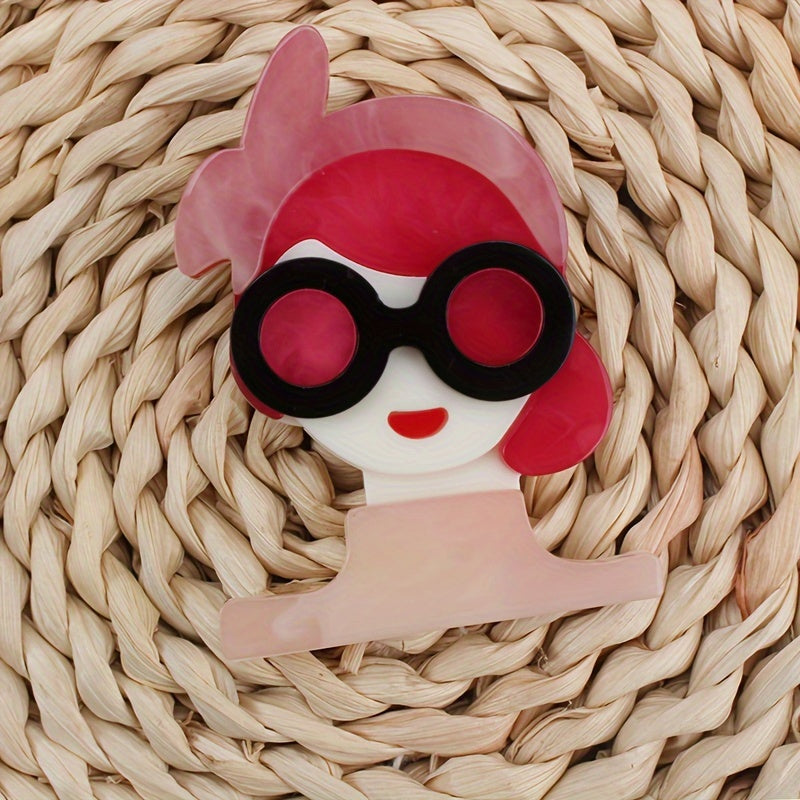 Women's Acrylic Brooch Accessories Elegant Stylish Fashion Jewelry