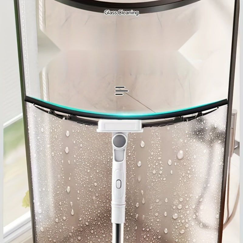 Kit de limpieza multifuncional 3 en 1 para baño, fregona, raspador de vidrio, escoba para el suelo