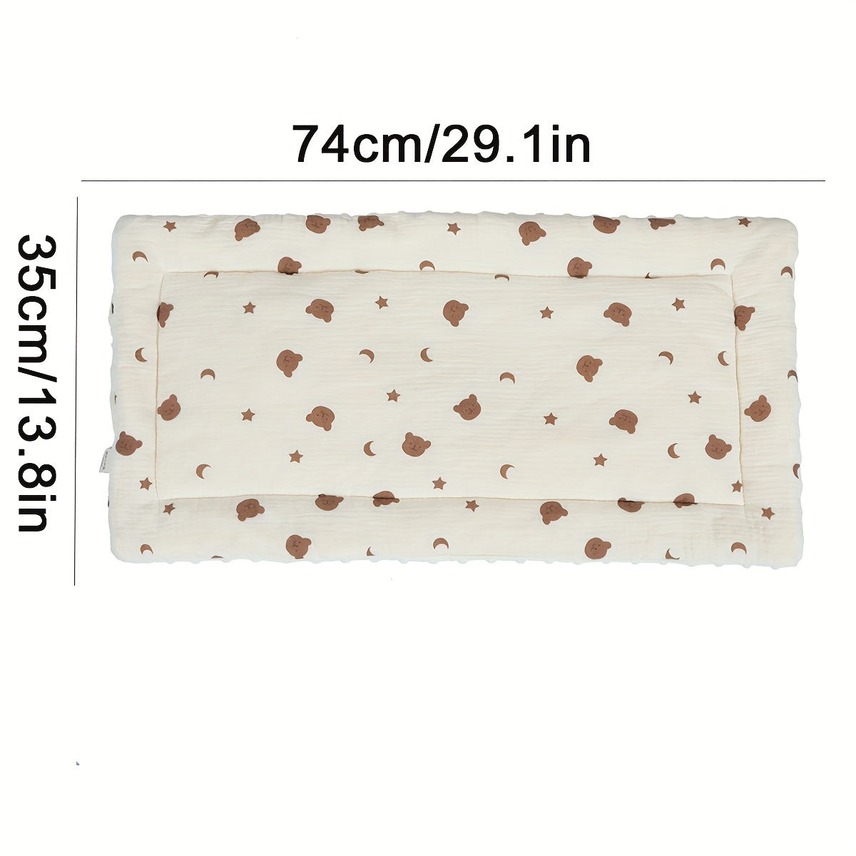 Double-Sided Velvet Baby Stroller Mat Soft Cozy Gauze Pushchair Pad