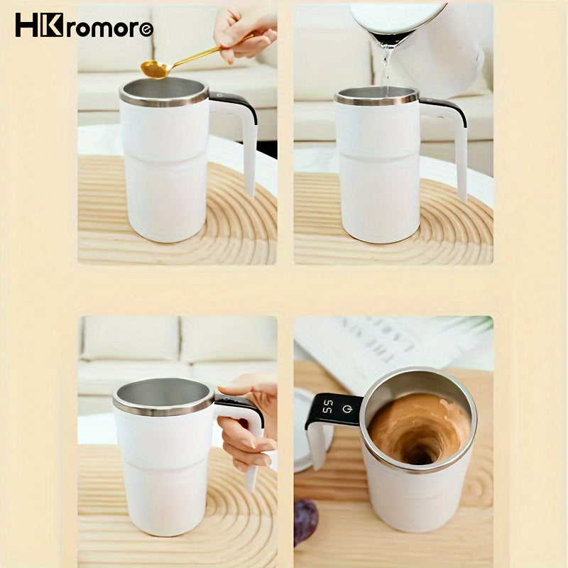 Portable Electric Coffee Cup With Temperature Control And Stainless Steel