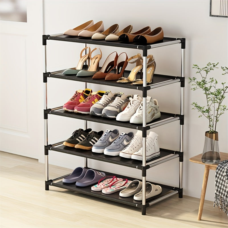 Estante de almacenamiento para zapatos de múltiples capas para dormitorio, organizador de pie