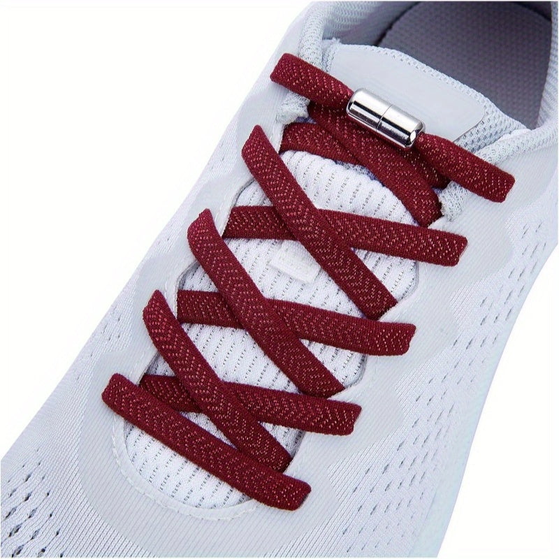 No-Tie Elastic Shoelaces for Kids and Adults, Flexible Easy to Use