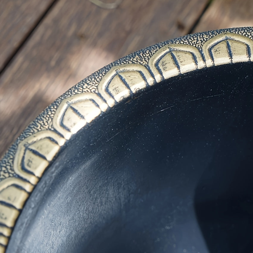 European Resin Flower Pot Antique Bronze Floor Mount Indoor Outdoor 40.64cm