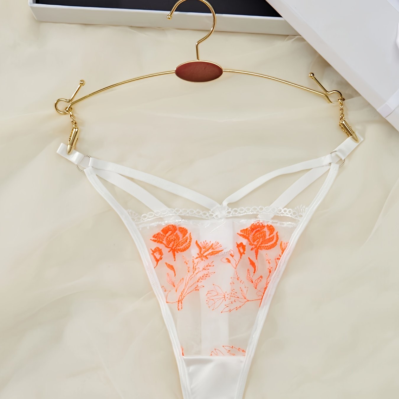 Women's Low-Waist Floral Pattern Panties Comfortable Underwear