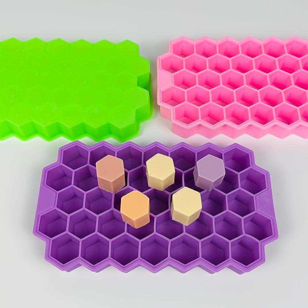 Silicone Honeycomb Ice Tray 37 Compartments Reusable for Ice, Chocolate, Candy