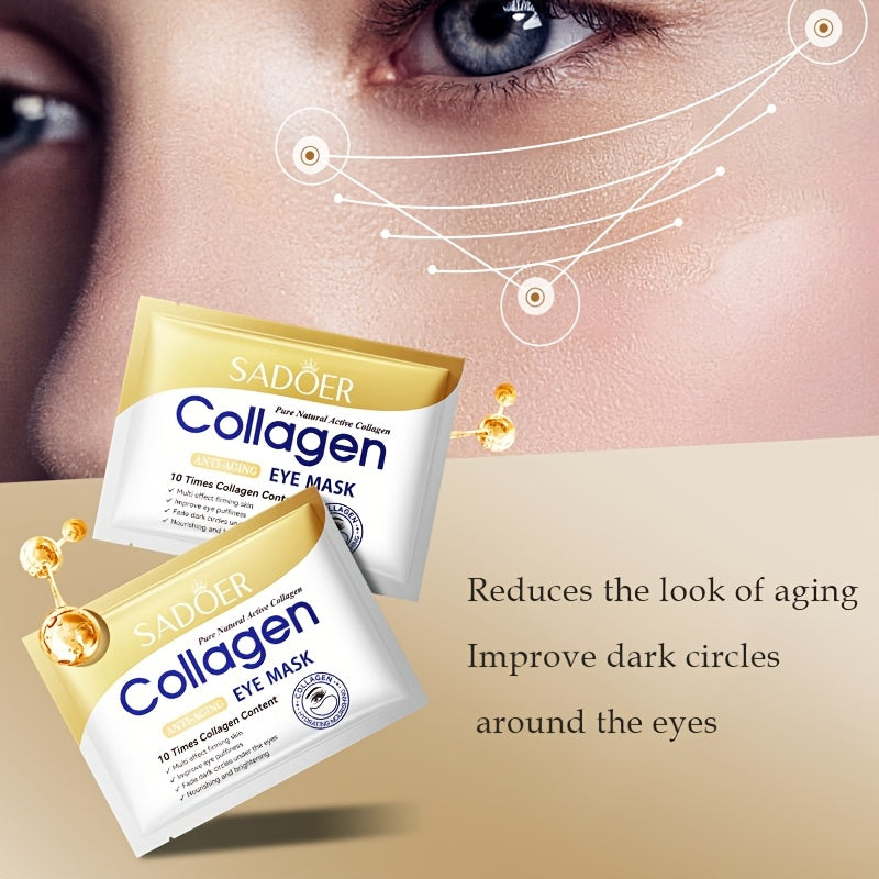 Unisex Collagen Eye Masks 7.5g Anti-Aging Dark Circles Brightening Moisturizing