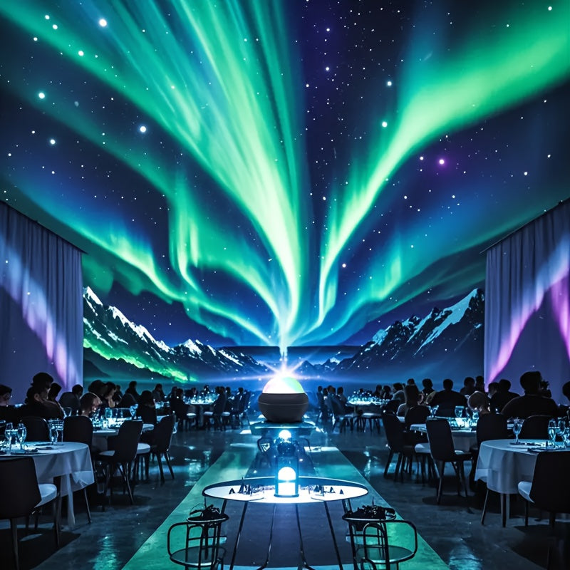 Proyector de cielo estrellado con luces del norte, control remoto para dormitorio y sala de juegos