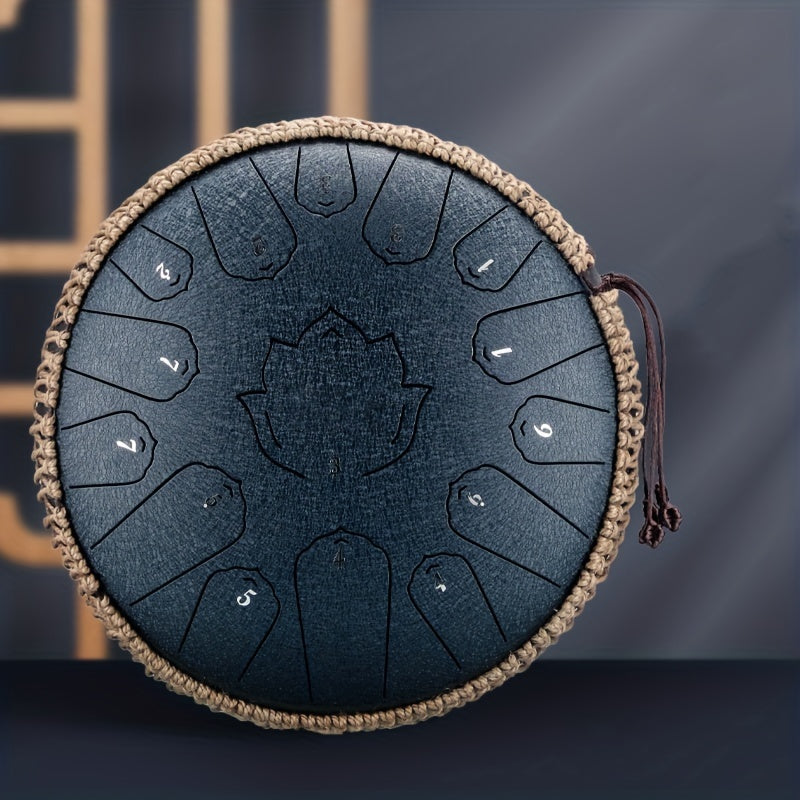 Steel Tongue Drum 15 Notes Handcrafted Meditation Yoga Relaxation 33cm Key of C