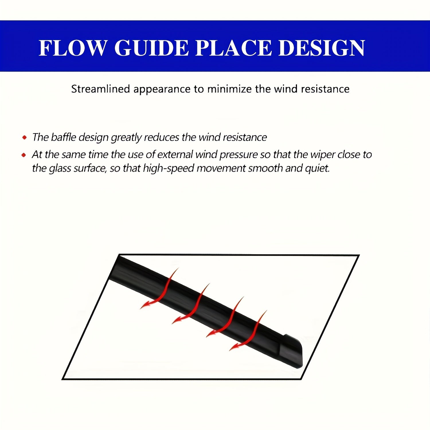 Silicone Windshield Wiper Blades Set of 3 for Cars 66cm 36cm 25cm