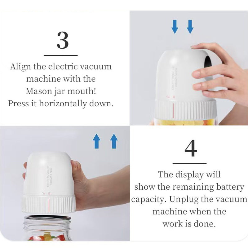 Vacuum Sealer with USB Rechargeable Battery Plastic Sealing Function ≤36V
