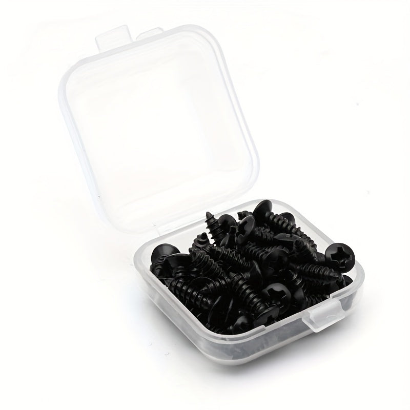 Набор из 50 винтов для защиты корпуса гитары для электрогитары и бас-гитары с медиаторами и винтами для установки