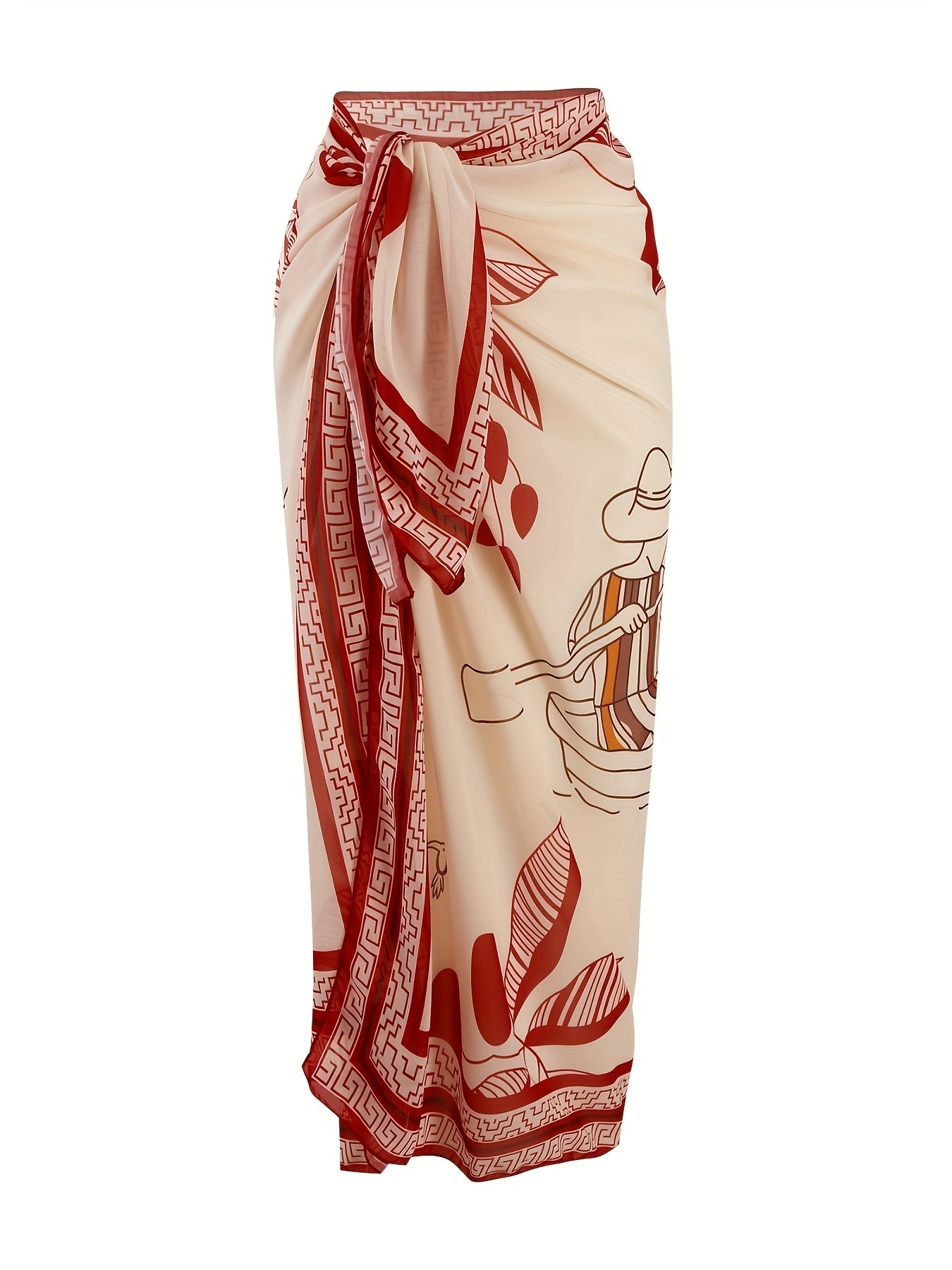 Women's Solid Color Two-Piece and One-Piece Swimsuits with Belly Control Straps and Shaker Skirt