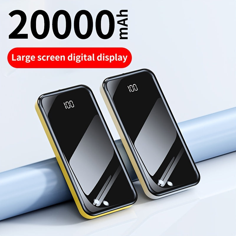 20000mAh Power Bank with 22.5W Fast Charging LED Display Dual Input Portable