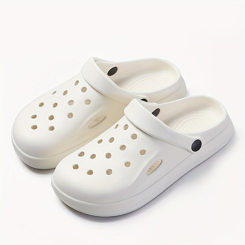 EVA однотонные сабо плоские нескользящие дышащие с полой конструкцией для дома, сада, пляжа