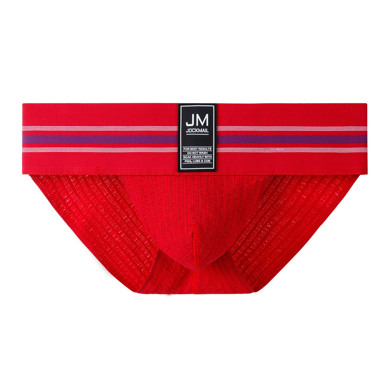 Men's Low Waist Striped Briefs Nylon Cotton Spandex for Sports Casual