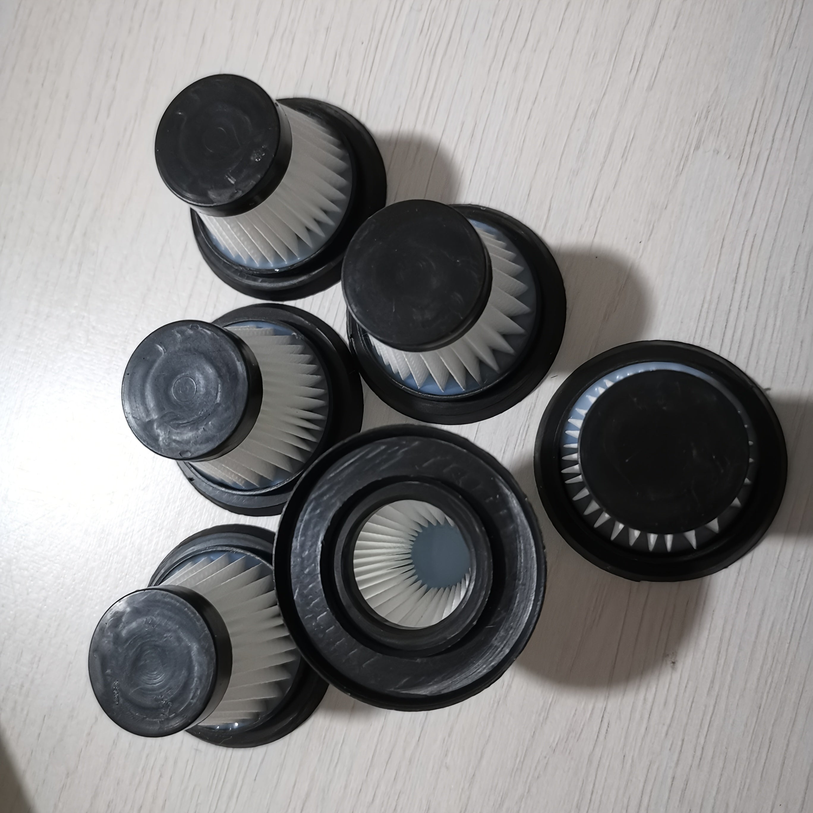 Reemplazo de filtro HEPA lavable para aspiradora de coche diámetro grande 5.12cm pequeño 2.85cm