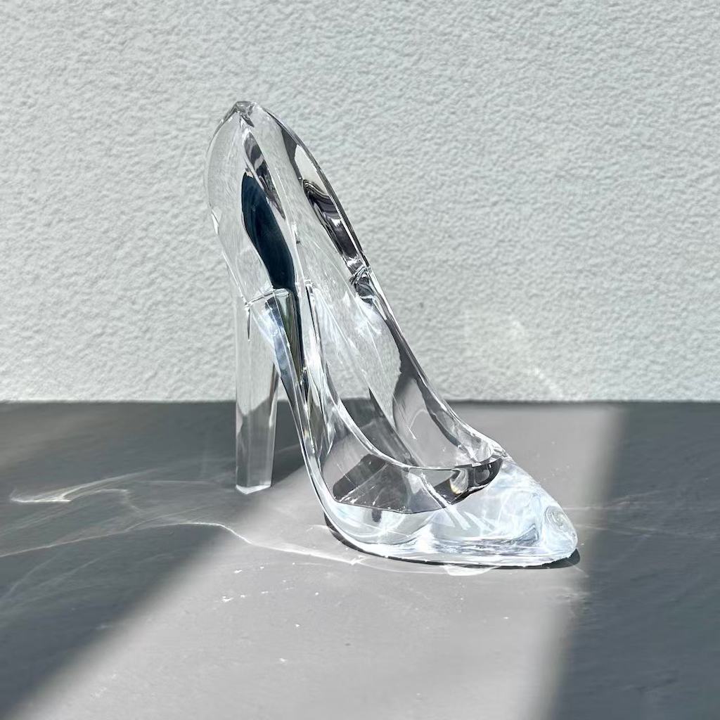 Women's Clear Acrylic High Heel Pumps for Wedding and Decor