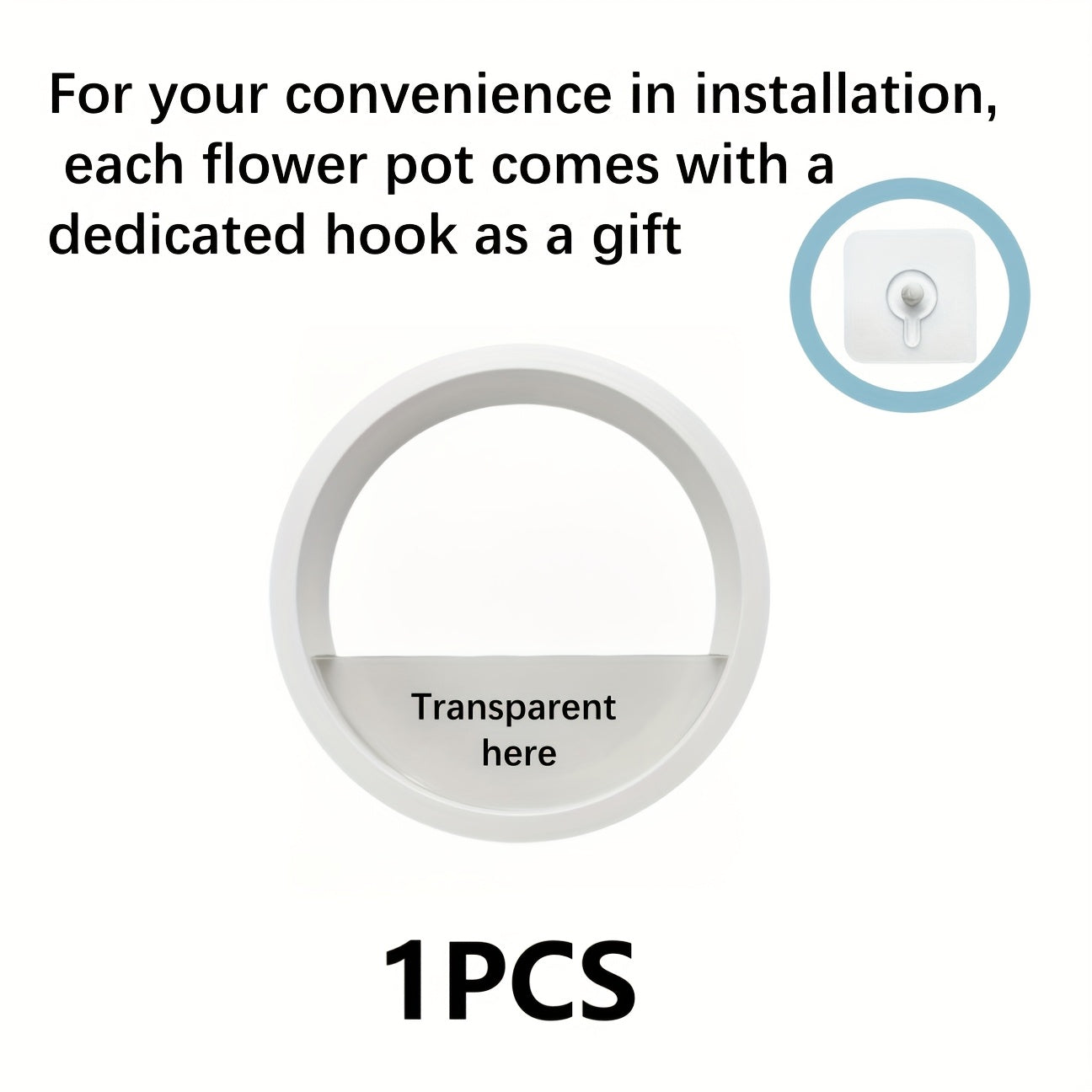 Modern Round Glass Wall Planters for Herbs Succulents and Cacti 1 or 2 Pack Indoor Balcony Patio Decor