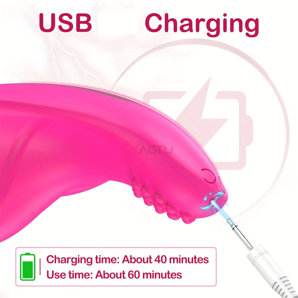 Ayollar uchun simsiz kiyiladigan vibratsiya qurilmasi, masofadan boshqarish va 9 ta vibratsiya rejimi bilan