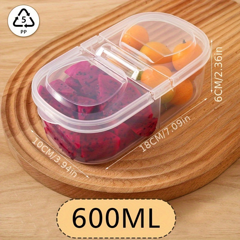 Large Capacity Food-Grade PP Storage Container with Handle for Fruits and Vegetables