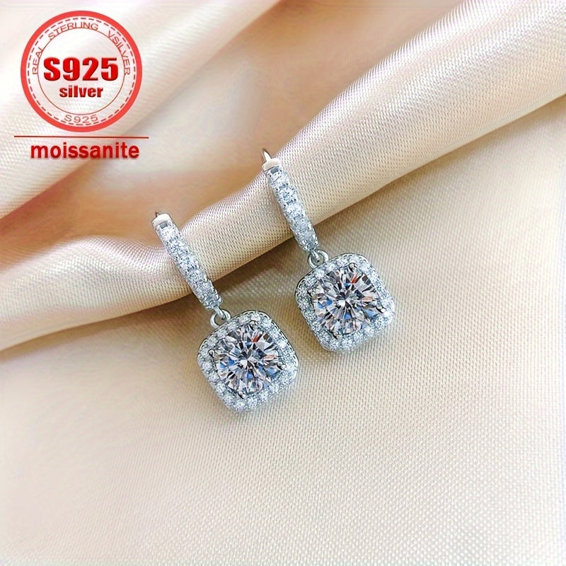 Moissanite Jewelry Set 5ct Necklace Ring Earrings Sterling Silver Wedding Gift