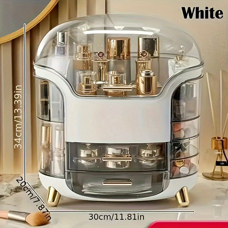 Plastic Makeup Organizer with Drawers Waterproof Vanity Bathroom Storage