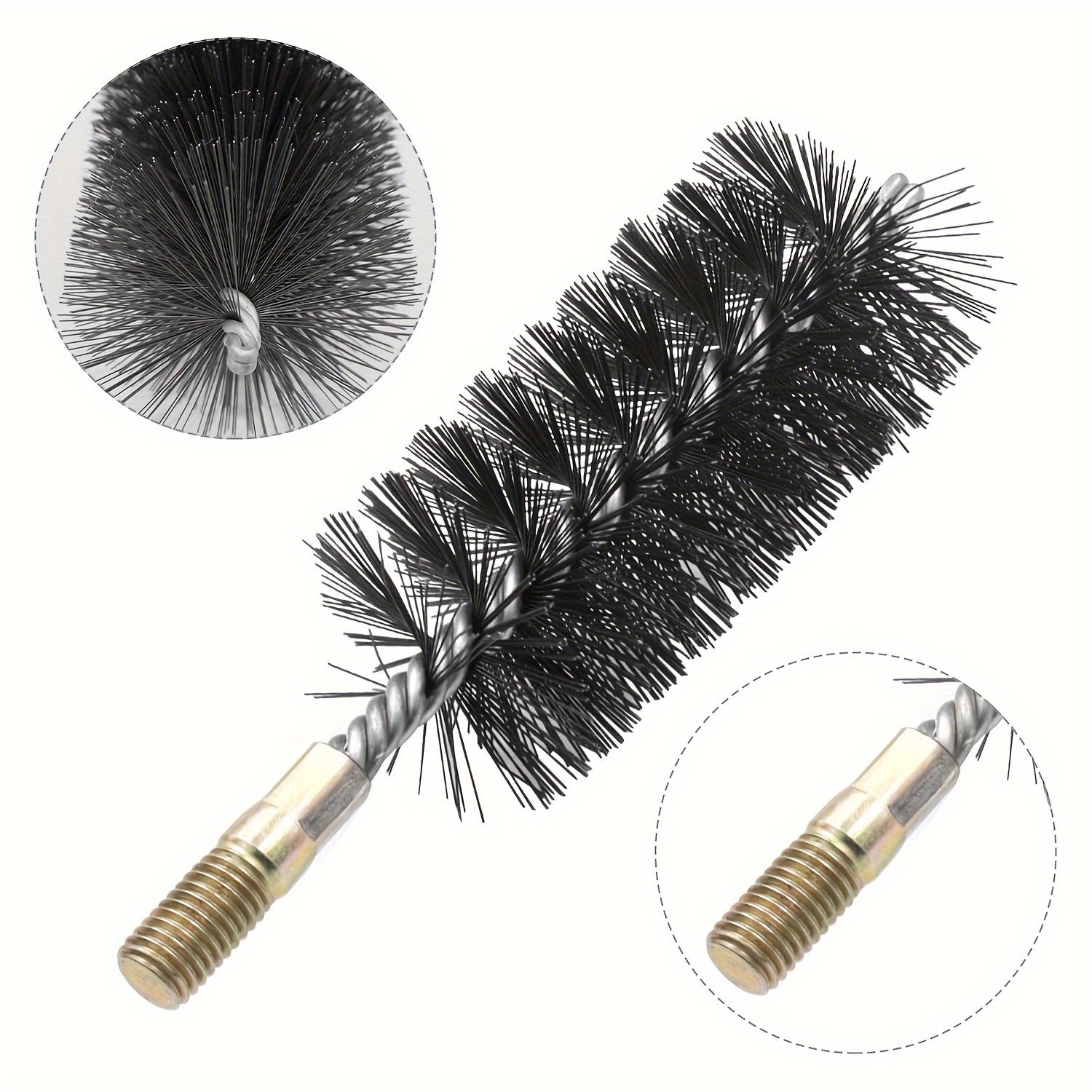 Heating Boiler Brush Set 30 50 80mm for Chimney and Pipe Cleaning