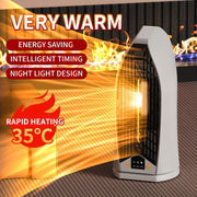 Портативный керамический обогреватель для помещений с функцией колебания и защитой от перегрева
