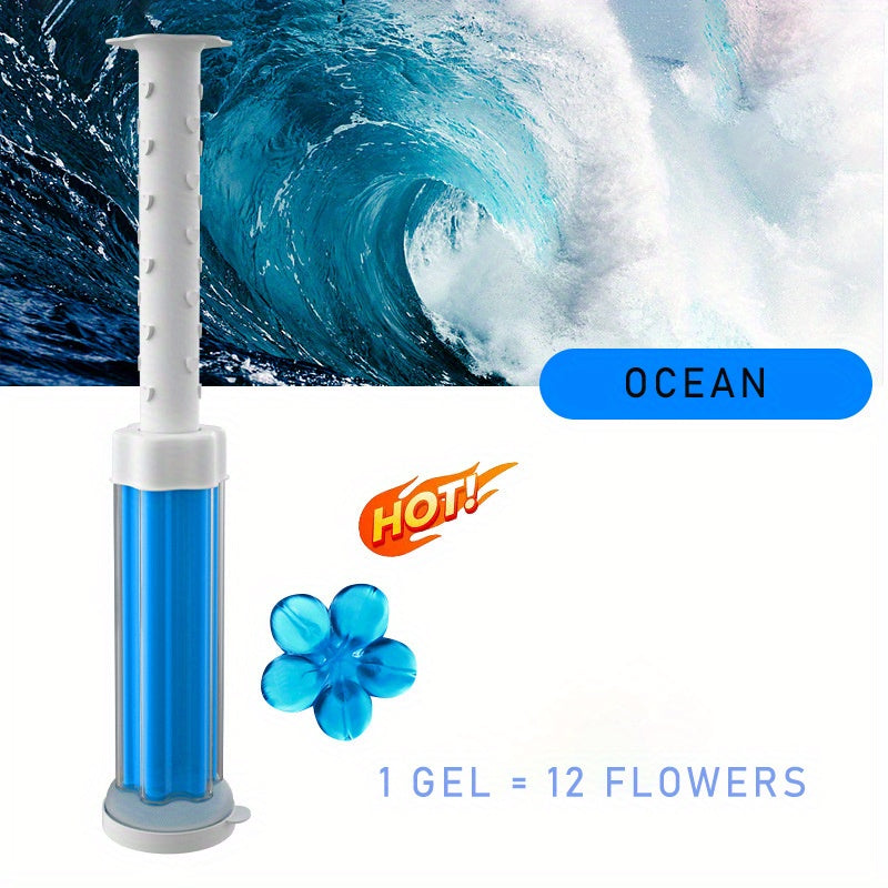 Гель для туалета в форме штампа - 1 упаковка, ароматизированное средство для уборки в ванной, туалете и для домашней уборки, освежитель воздуха для унитаза