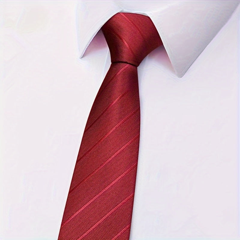 Men's Zipper Tie for Formal Events Wedding Banquet Grooms Best Men