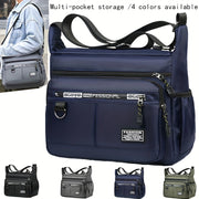Men's Waterproof Oxford Cloth Crossbody Bag Large Capacity Travel Student Storage
