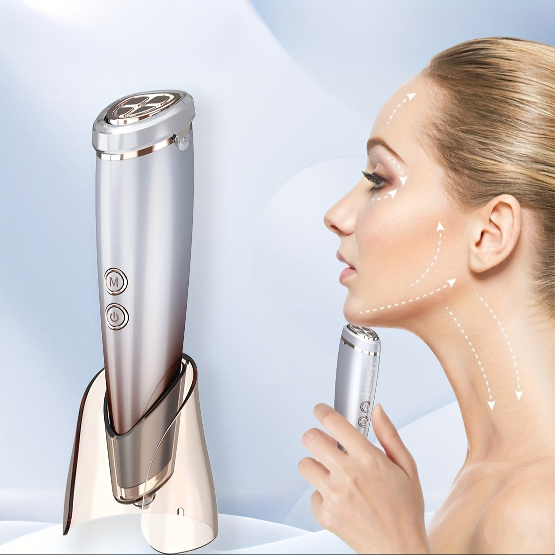 6-in-1 Facial Beauty Device Hot Cold Facial Treatment Massager for Home Use