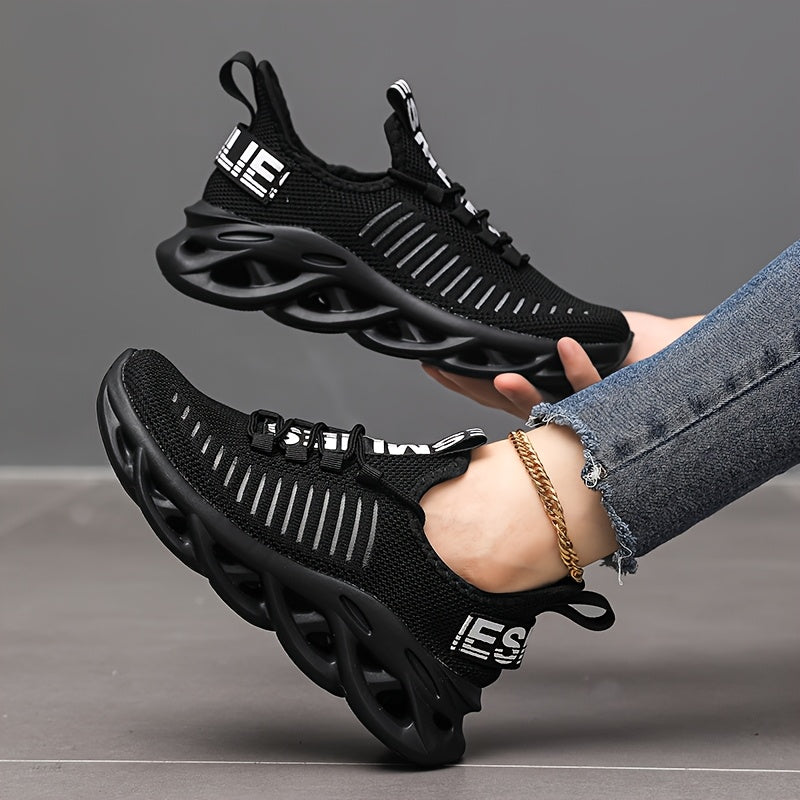 Zapatillas de malla para niños con soporte de arco, suela ligera de EVA, rosa con rayas blancas, para niños y niñas