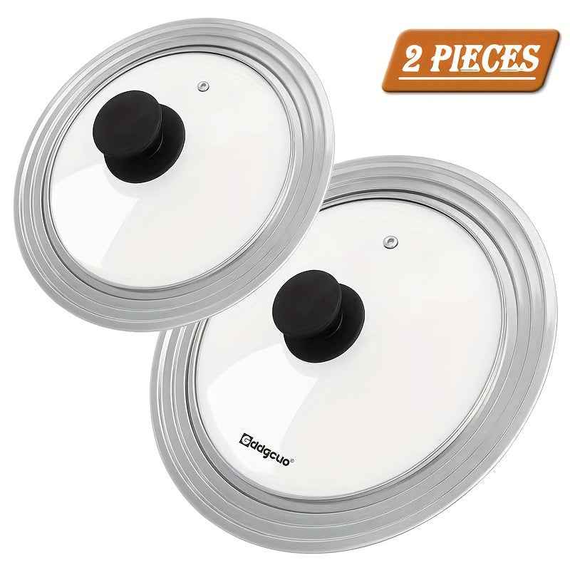 Tapa de vidrio templado para sartenes y cazuelas 21.6cm-38.1cm Repuesto accesorios de cocina utensilios